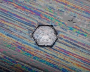 snowflake-on-rainbow-backing-8x10